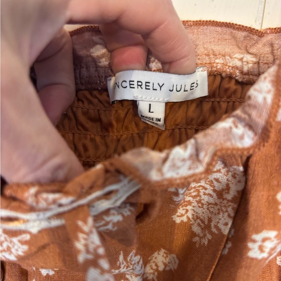 Sincerely Jules Terracotta and White Floral Dress - Picture 5 of 5